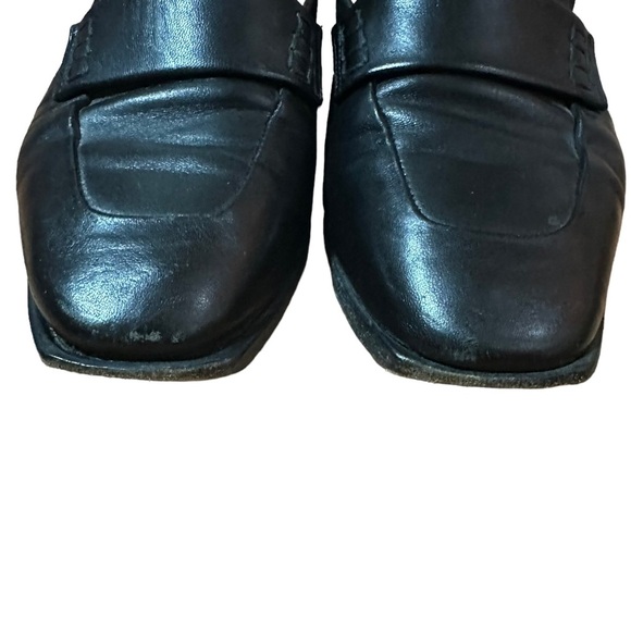 Dear Frances Han Black Leather Loafers Size 37 - Picture 5 of 8